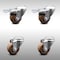 Service Caster 3.5 Inch SS High Temp Glass Filled Nylon Bolt Hole Caster Set with 2 Lock Brakes SCC-SSBHTTL20S3514-GFNSHT-2-S-2 - alternate 1